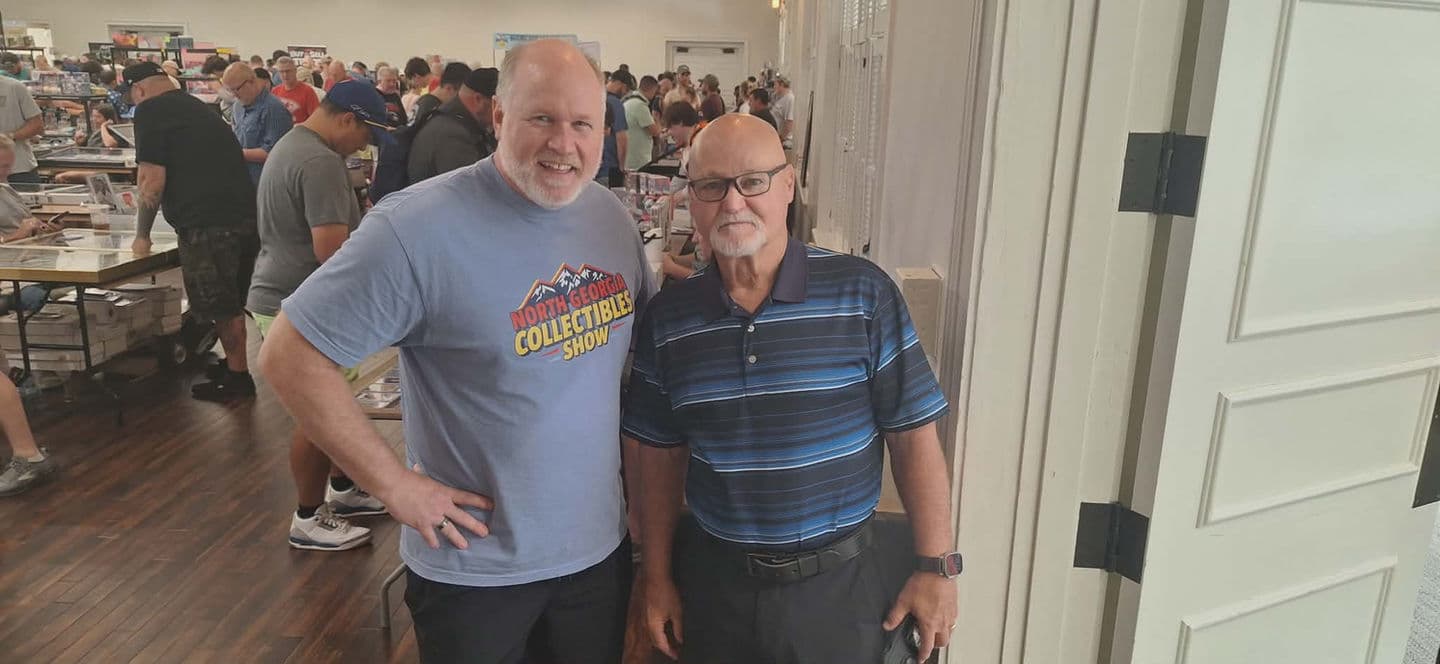 Collectors filling the aisles between dealer tables at a North Georgia Collectibles Show
